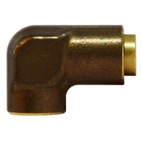 1/4 X 1/8 BRASS DOT PUSH-IN 90 DEGREE FEMALE ELBOW