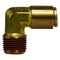 3/16 X 1/8 BRASS DOT PUSH-IN 90 DEGREE MALE ELBOW