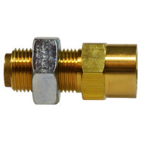 1/4 X 1/8 BRASS DOT PUSH-IN FEMALE BULKHEAD UNION