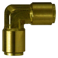 1/4 BRASS DOT PUSH-IN UNION 90 DEGREE ELBOW