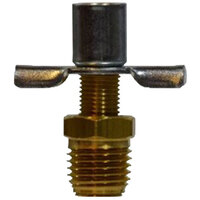 1/4 BRASS DRAIN COCK EXTERNAL SEAT WITH SPOUT