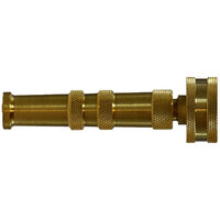 4 BRASS GARDEN HOSE CROSSED PATTERN NOZZLE