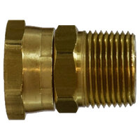 3/4 X 1/4 BRASS GARDEN HOSE FEMALE X MALE SWIVEL ADAPTER