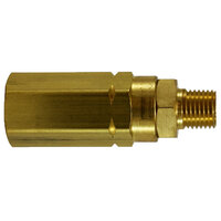 1/4 BRASS HIGH PRESSURE CHECK VALVE MAX 3000 PSI FEMALE X MALE