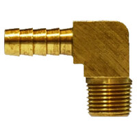 5/16 X 1/8 BRASS HOSE BARB BARSTOCK 90 DEGREE MALE ELBOW