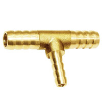 3/8 X 3/8 X 1/4 BRASS HOSE BARB REDUCING TEE