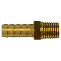 1/8 X 1/8 BRASS HOSE BARB RIGID MALE ADAPTER