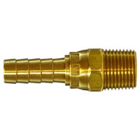 3/16 X 1/8 BRASS HOSE BARB RIGID SWIVEL MALE ADAPTER