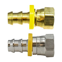 FITTINGS-PUSH ON HOSE BARB-37 JIC FLARE SWIVEL