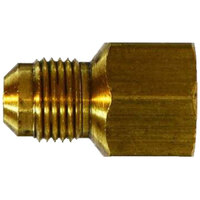 1/8 X 1/8 BRASS SAE 45 DEGREE FLARE FEMALE ADAPTER