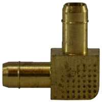 1/4 BRASS SINGLE BARBED 90 DEGREE UNION ELBOW FOR PLASTIC TUBING