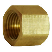 9/16-18 BRASS WELDED HOSE FITTING RIGHT HAND HEX NUT FOR OXYGEN LINE