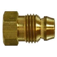 1/8 BRASS DOUBLE COMPRESSION THREADED SLEEVE BREAK-AWAY NUT