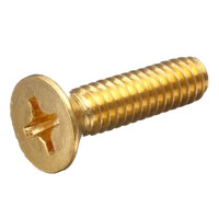 1/4-20 x 1 Brass Phillips Drive Flat Head Machine Screw