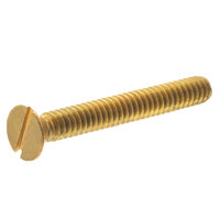 1/2-13 x 1 Brass Slotted Drive Flat Head Machine Screw