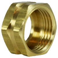 3/4 BRASS HEX GARDEN HOSE NUT