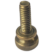 1/4-20 x 1 Brass Knurled Round Head Thumb Screw