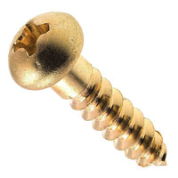 4 x 1/2 Brass Phillips Drive Round Head Wood Screw