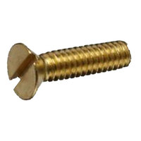 1/4-20 x 5/8 Silicon Bronze Slotted Drive Flat Head Machine Screw