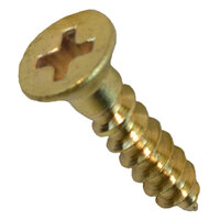 5 x 1/2 Antique Brass Phillips Drive Flat Head Cabinet Wood Screw