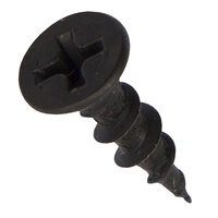 6 x 3/4 Black Oxide Finish Steel Phillips Drive Flat Head Cabinet Wood Screw