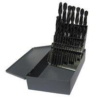 29 HSS LEFT HAND JOBBER LENGTH DRILL BIT SET, 1/16" - 1/2"