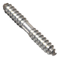 1/4-10 x 1 1/2 Zinc Finish Steel Wood Dowel Screw