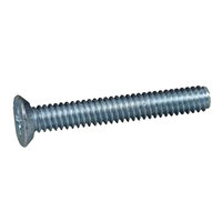 #10-24 x 1/4 Zinc Finish Steel Phillips Drive Undercut Flat Head Machine Screw