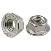 M10-1.25 Zinc Finish Steel Class 8 Regular Serrated Flange Nut