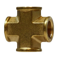 1/4 BRASS PIPE FORGED CROSS