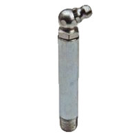 1/8-27 ZINC FINISH STEEL 65 DEGREE ANGLE PTF ULTRA LONG GREASE FITTING WITH BALL CHECK H1649Z3