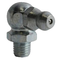 5/16-24 ZINC FINISH STEEL 90 DEGREE ANGLE PARALLEL THREAD GREASE FITTING WITH BALL CHECK H1713Z3