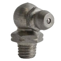 1/4-28 STAINLESS STEEL 90 DEGREE ANGLE TAPER THREAD GREASE FITTING WITH BALL CHECK H1911S