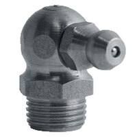 1/8-28 ZINC FINISH STEEL 90 DEGREE ANGLE BSPT TAPER THREAD GREASE FITTING WITH BALL CHECK H2602Z3