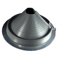 GRAY RETROFIT EPDM PIPE FLASHING 3/4-2 3/4 OUTSIDE PIPE DIAMETER 6 1/4 BASE SIZE