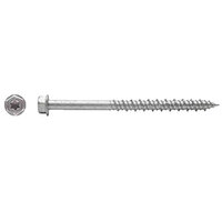 1/4 X 1 1/4 NATURAL FINISH STEEL TORX DRIVE HEX WASHER HEAD CONCRETE/MASONRY SCREW 100/BUCKET