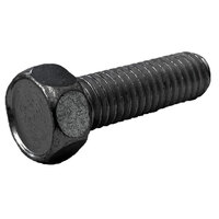 #6-32 x 1 1/4 Black Zinc Finish Steel Indented Hex Head Machine Screw