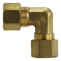 3/8 X 1/4 LEAD-FREE BRASS COMPRESSION 90 DEGREE REDUCING ELBOW