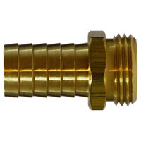 1/2 X 3/4 LEAD-FREE BRASS GARDEN HOSE COUPLING MALE END ONLY