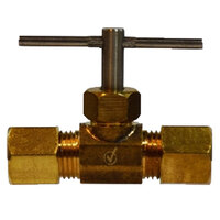 1/4 X 1/4 LEAD-FREE BRASS NEEDLE VALVE COMP X COMP