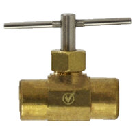 1/8 X 1/8 LEAD-FREE BRASS NEEDLE VALVE FIP X FIP