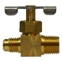 1/4 X 1/4 LEAD-FREE BRASS NEEDLE VALVE FLARE X MIP