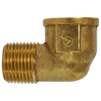 1/8 LEAD-FREE BRASS PIPE 90 DEGREE FORGED STREET ELBOW