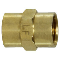 1/8 LEAD-FREE BRASS PIPE HEX COUPLING