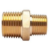 1/4 X 1/8 LEAD-FREE BRASS PIPE HEX REDUCING NIPPLE