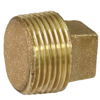 1/8 LEAD-FREE BRASS PIPE SQUARE HEAD SOLID PLUG