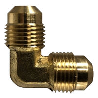 1/4 LEAD-FREE BRASS SAE 45 DEGREE FLARE 90 DEGREE UNION ELBOW USA