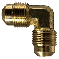 1/2 X 3/8 LEAD-FREE BRASS SAE 45 DEGREE FLARE 90 DEGREE REDUCING ELBOW