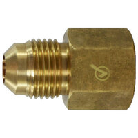 1/4 X 1/8 LEAD-FREE BRASS SAE 45 DEGREE FLARE FEMALE ADAPTER