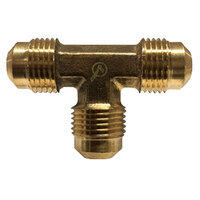 1/8 LEAD-FREE BRASS SAE 45 DEGREE FLARE UNION TEE